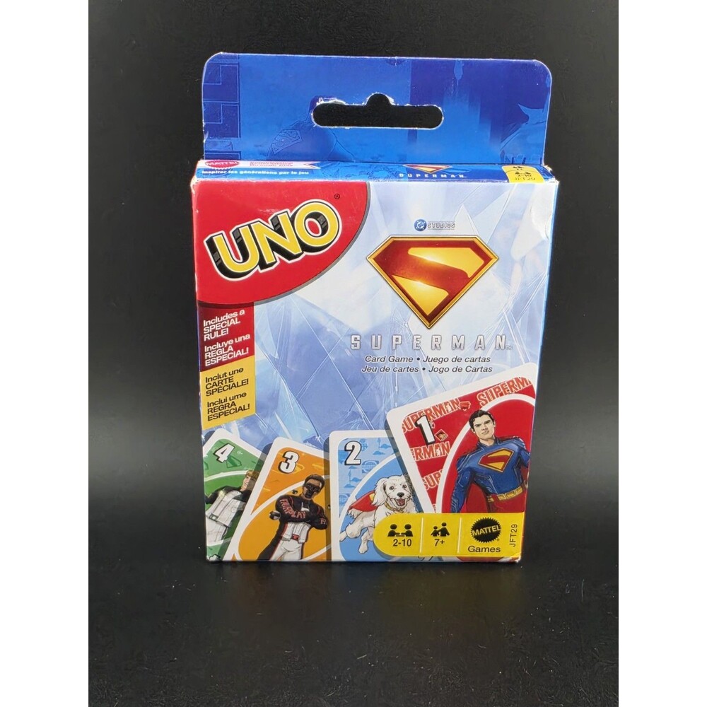 UNO Superman Card Game - DC Studios, Mattel Gams. Brand New!